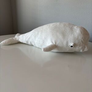 White Plush Beluga Whale Soft Toy